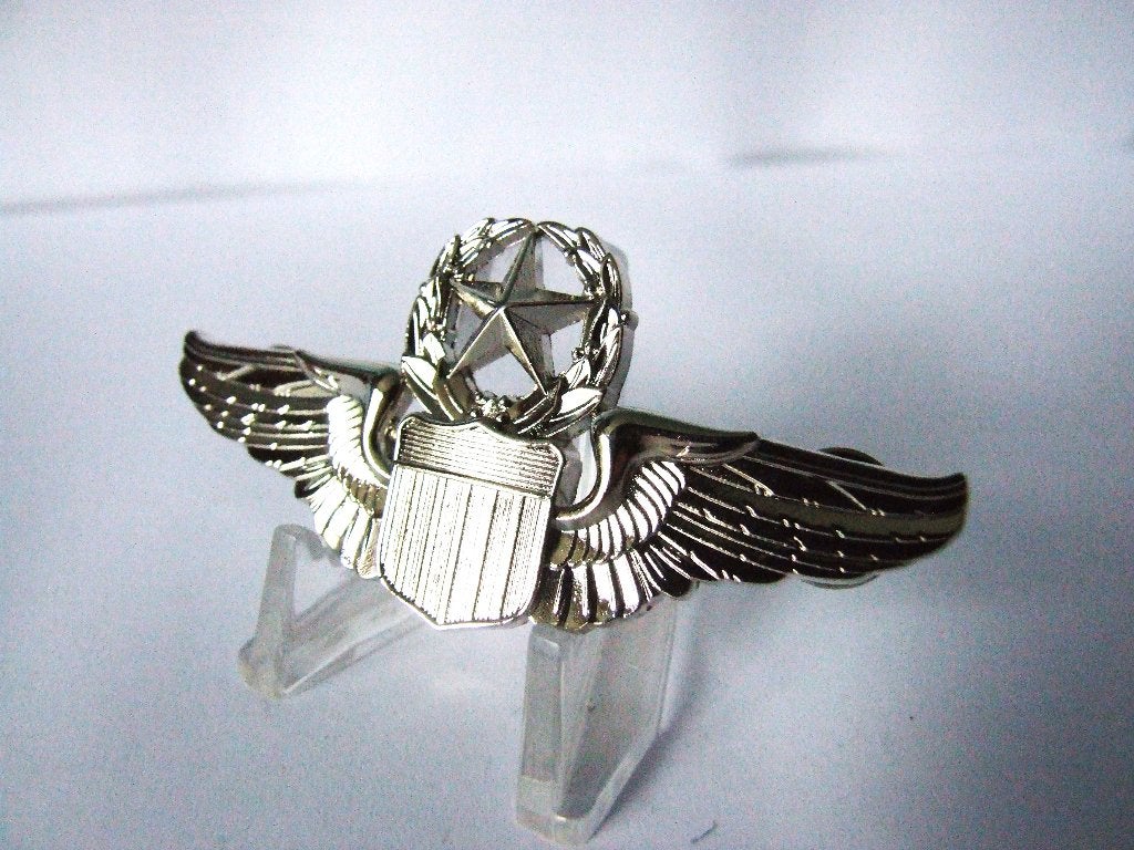 Embleem,Badge,,USAF,Commanding,Pilot,Piloot, Ophalen of Verzenden, Luchtmacht, Amerika, Embleem of Badge