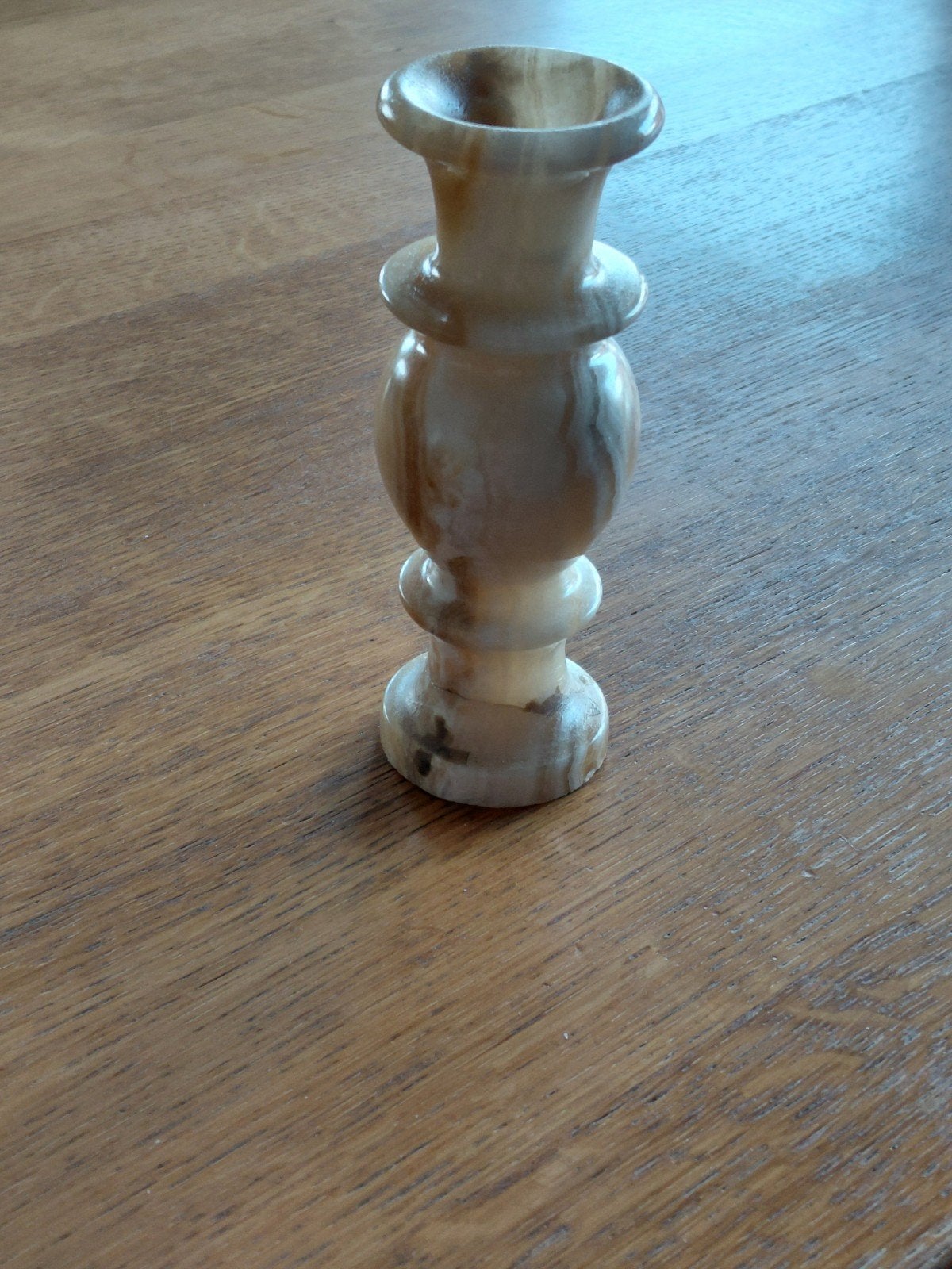 Decoratieve onyx kandelaar/vaasje, Ophalen of Verzenden