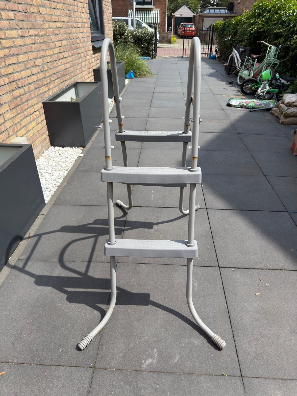 Zwembadtrap voor opzetzwembad, Tuin en Terras, Zwembad-toebehoren, Ophalen of Verzenden, Gebruikt, Ladder