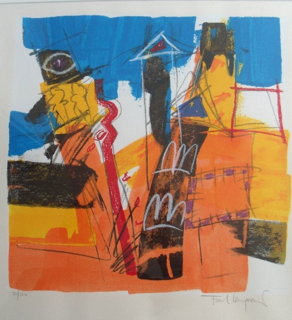 Frank Lengvenius (1952) - Zonder titel IV -, Antiek en Kunst, Kunst | Litho's en Zeefdrukken, Ophalen