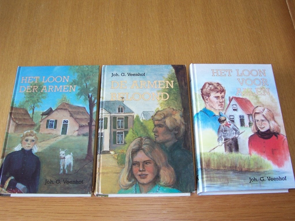 Joh G Veenhof deel 1 t/m 3 Het loon der armen, Boeken, Romans, Ophalen of Verzenden, Zo goed als nieuw