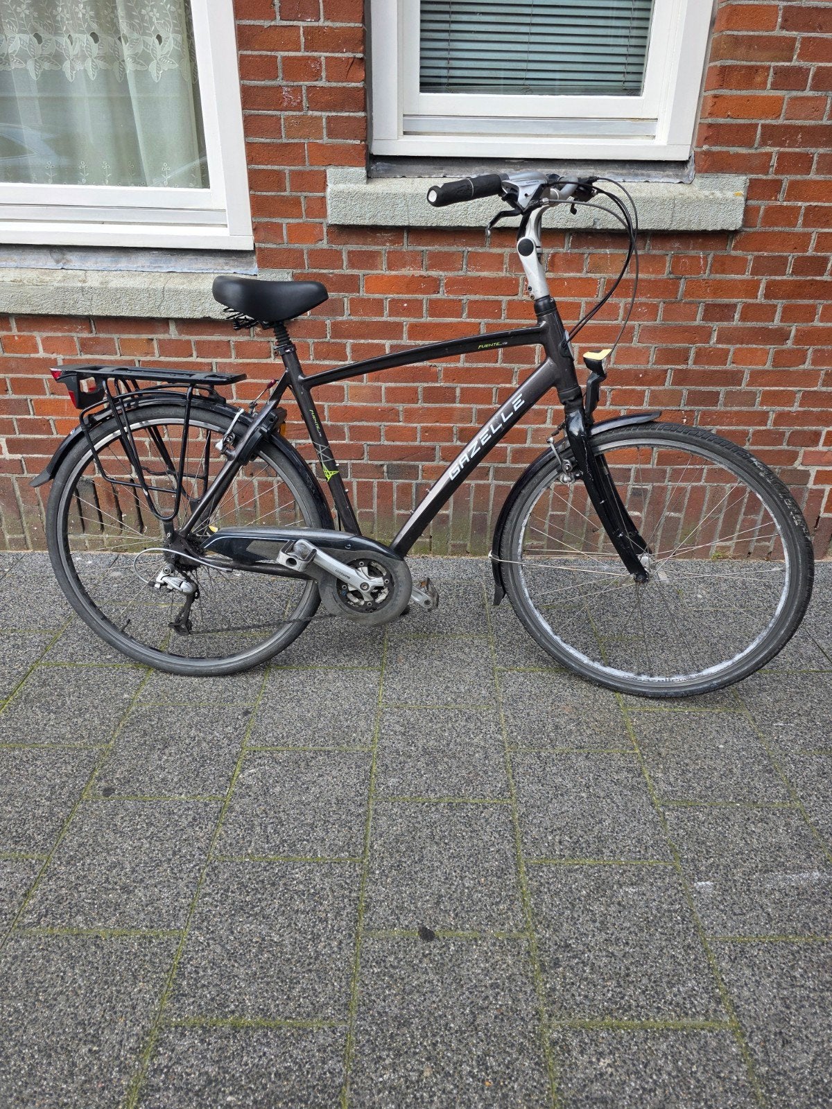 Gazelle fuente herenfiets 28 inch with 24 gears, 57 tot 61 cm, Ophalen, Zo goed als nieuw, Gazelle