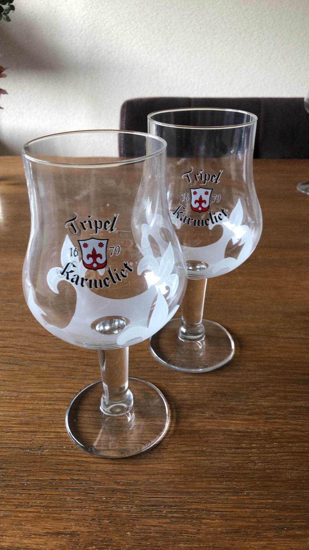 Karmeliet bierglazen, Ophalen of Verzenden, Zo goed als nieuw, Glas of Glazen, Overige merken