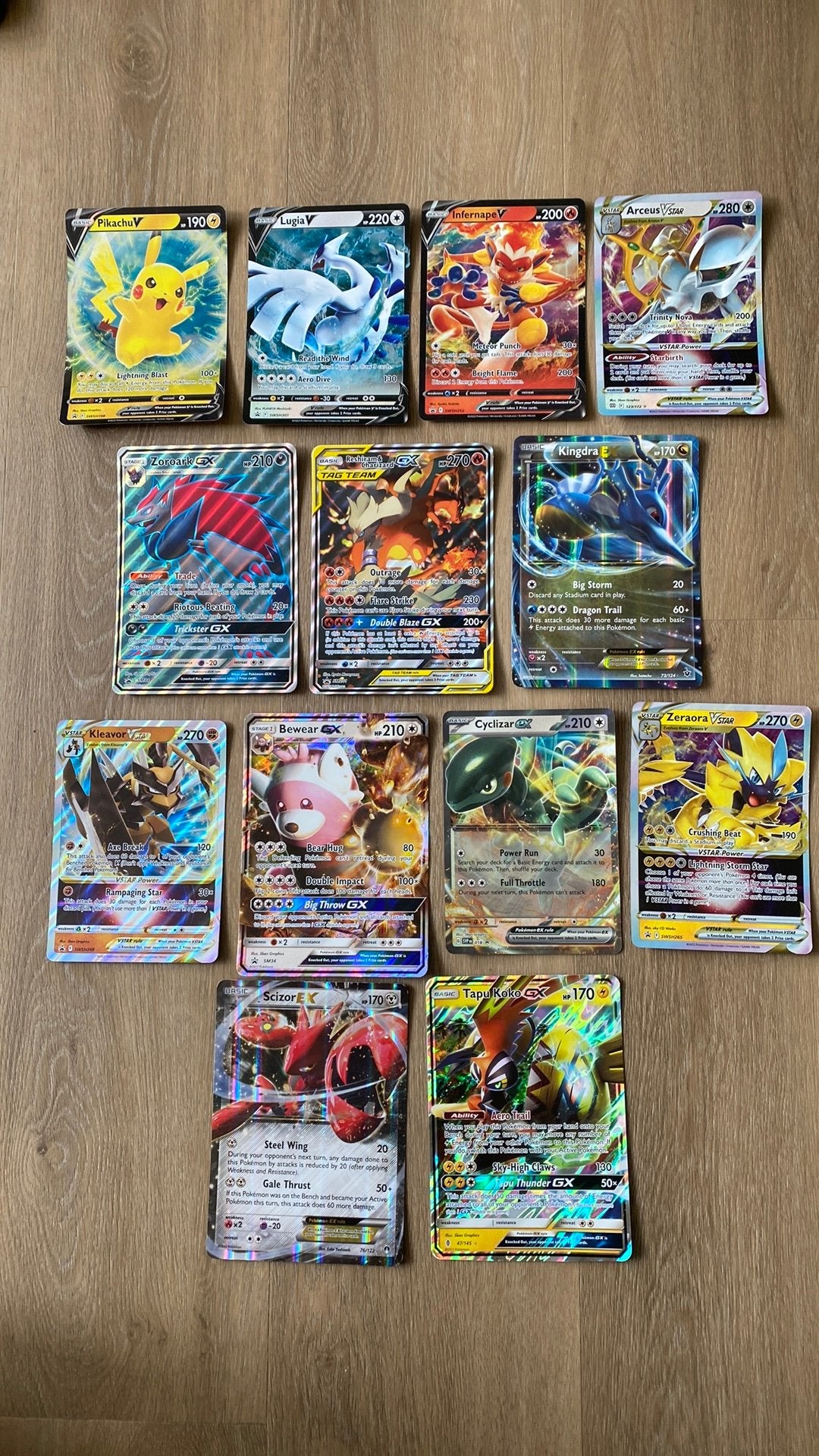 Pokemon collectie jumbo kaarten charizard pikachu, Ophalen of Verzenden, Gebruikt, Meerdere kaarten