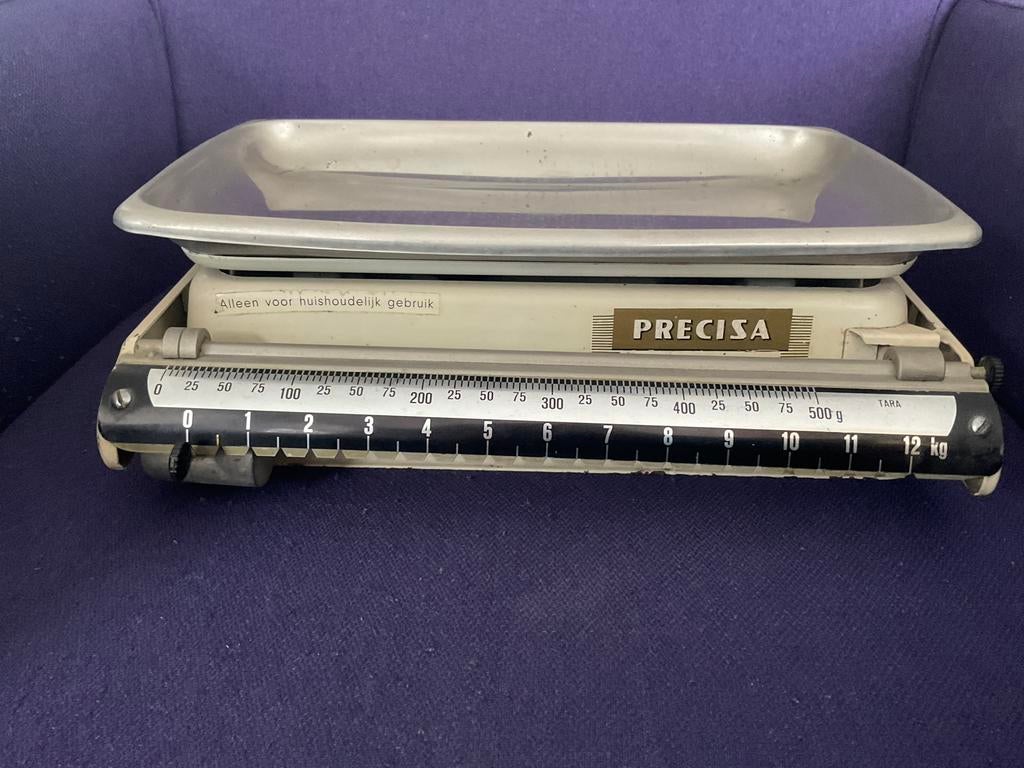 Vintage keukenweegschaal Precisa, Ophalen of Verzenden, Zo goed als nieuw, Overige typen