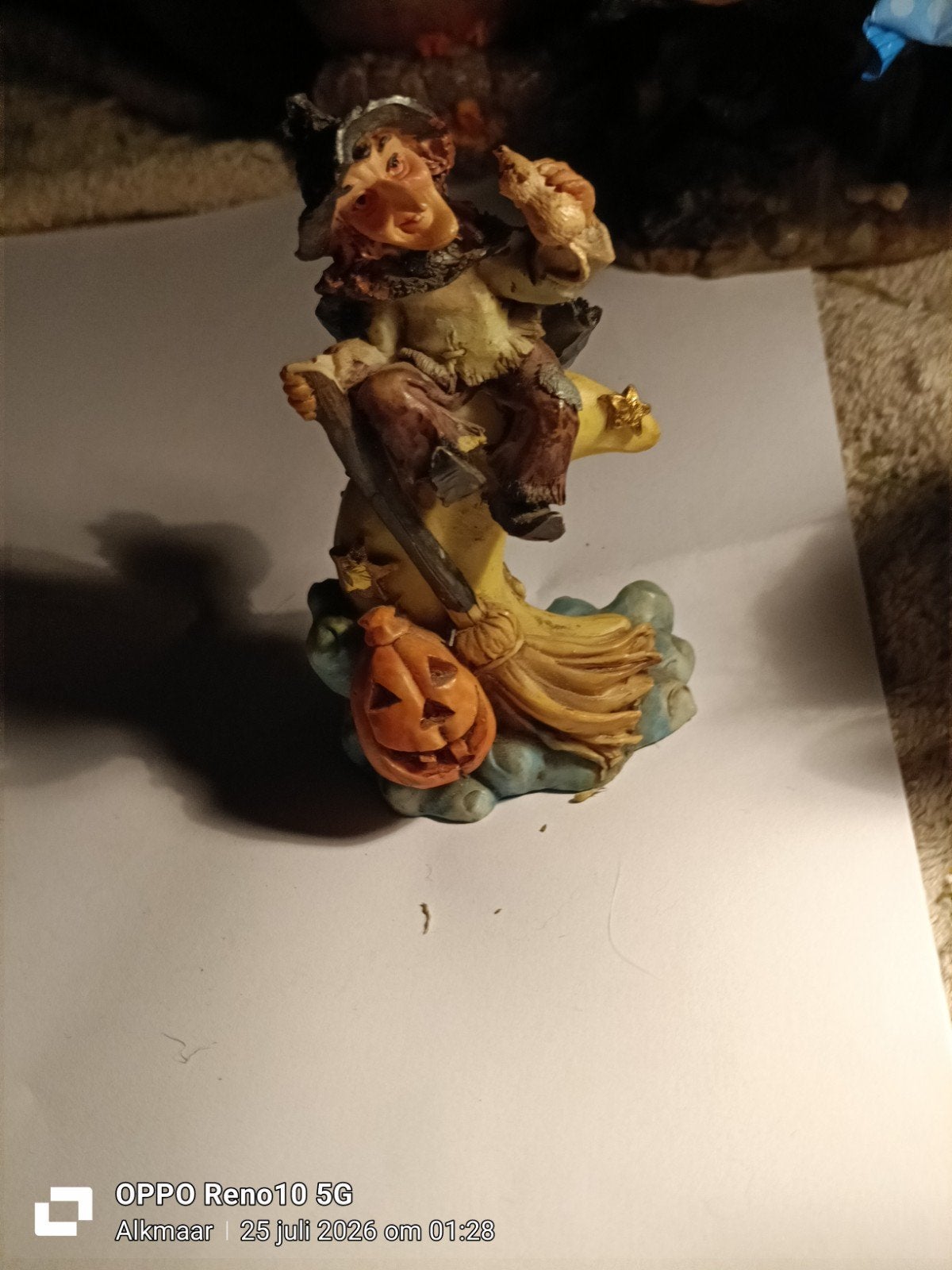 Diverse Halloween beeldjes - Heks met pompoen, Verzamelen, Beelden en Beeldjes, Ophalen of Verzenden