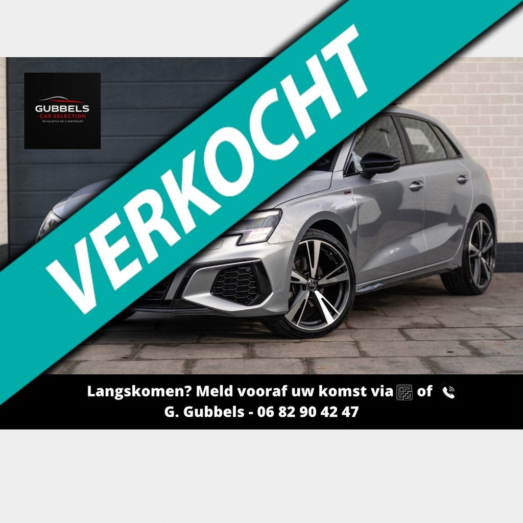 Audi A3 Sportback 35 TFSI S Black Edition | Pano | Matrix |, Auto's, Audi, Zwart, 4 cilinders, 150 pk, Automatische klimaatregeling