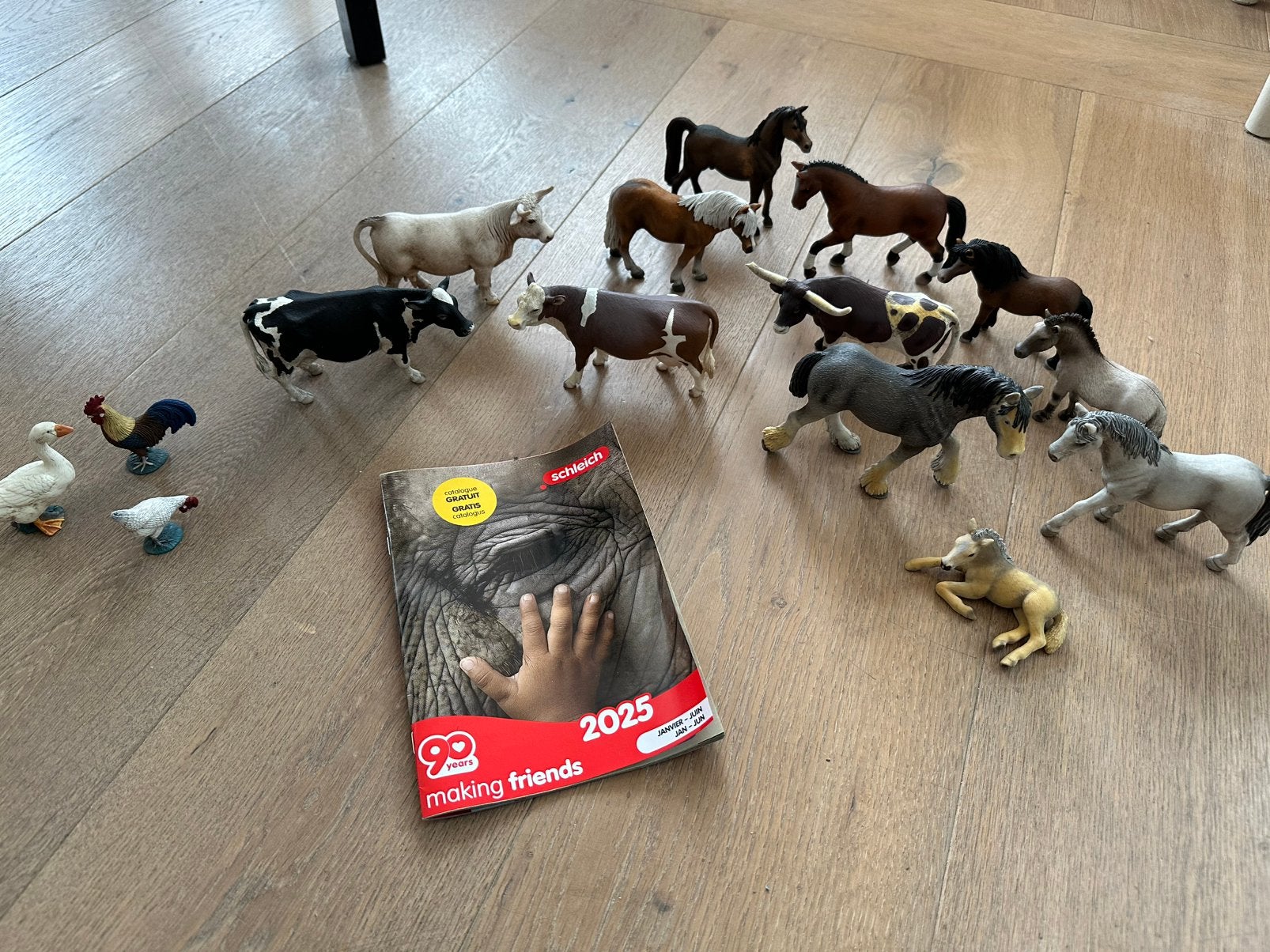 Schleich boerderij dieren paarden koeien, Ophalen of Verzenden