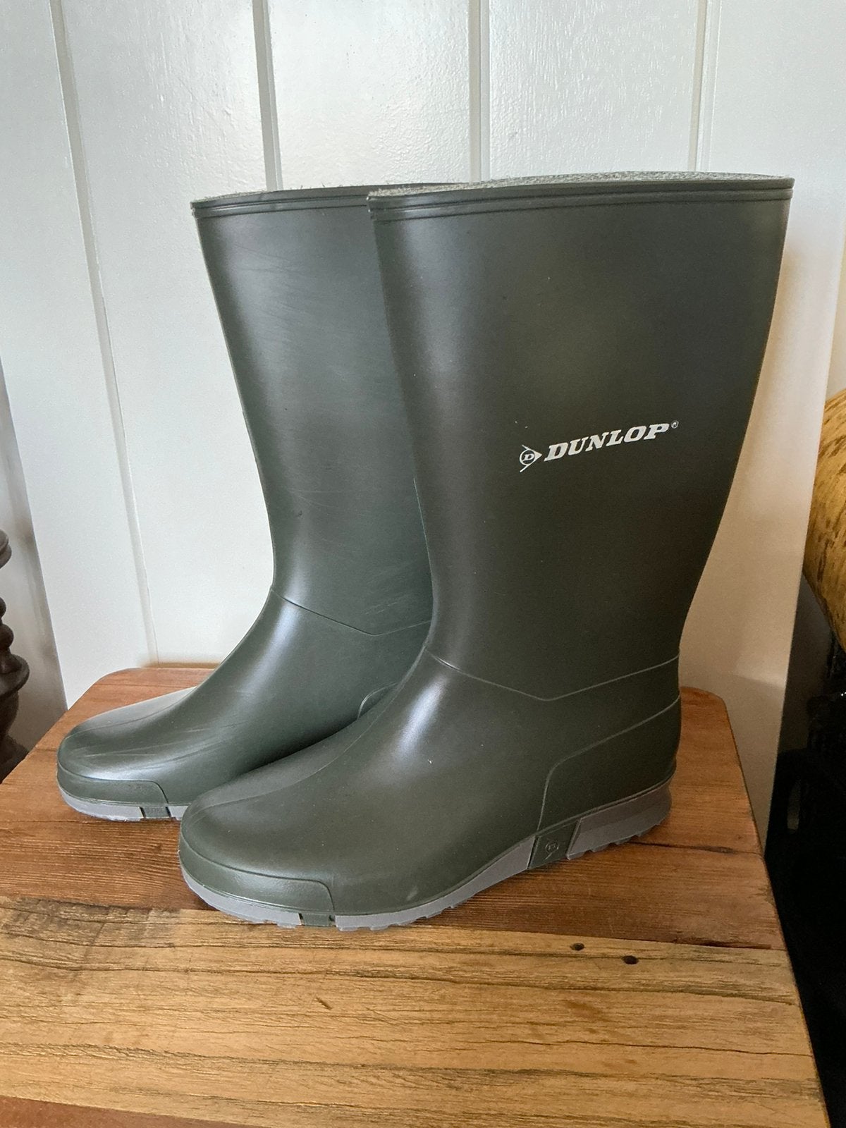 Dunlop kaplaarzen in nieuwstaat. Maat 35. Regenlaarzen groen, Ophalen of Verzenden, Zo goed als nieuw, Laarzen