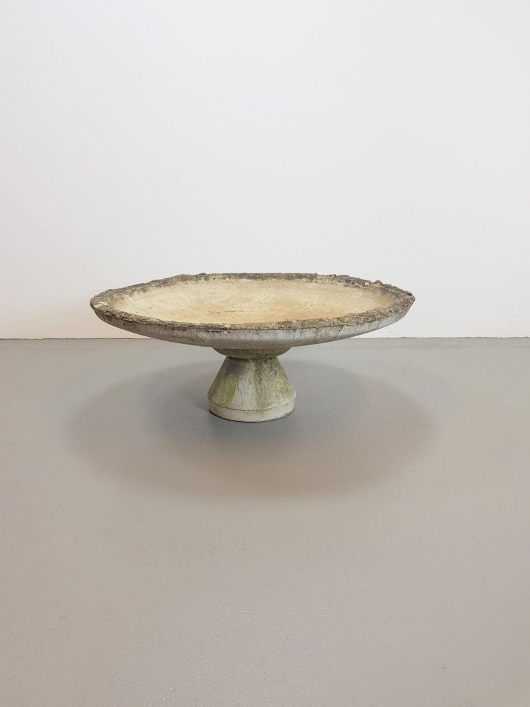 Large Brutalist Concrete plantenbak Planter, France, 1960, Ophalen, Gebruikt, Rond, Binnen