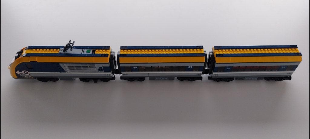 Lego trein 60197 (niet gemotoriseerd dus zonder Powered Up), City, Lego, Ophalen of Verzenden, Zo goed als nieuw