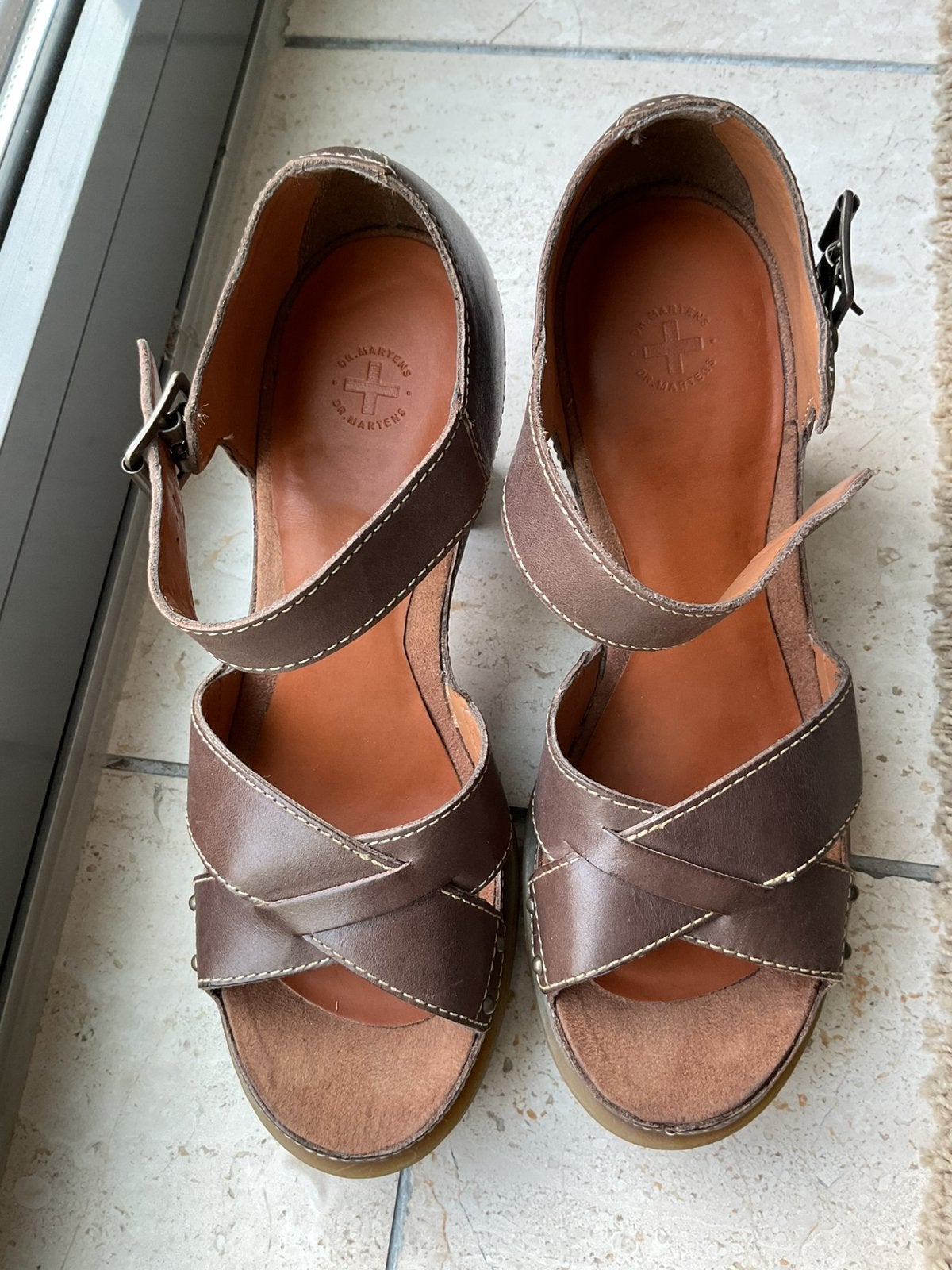 Dr. Martens sandalen maat 39, Ophalen of Verzenden, Zo goed als nieuw, Zwart, Sandalen of Muiltjes