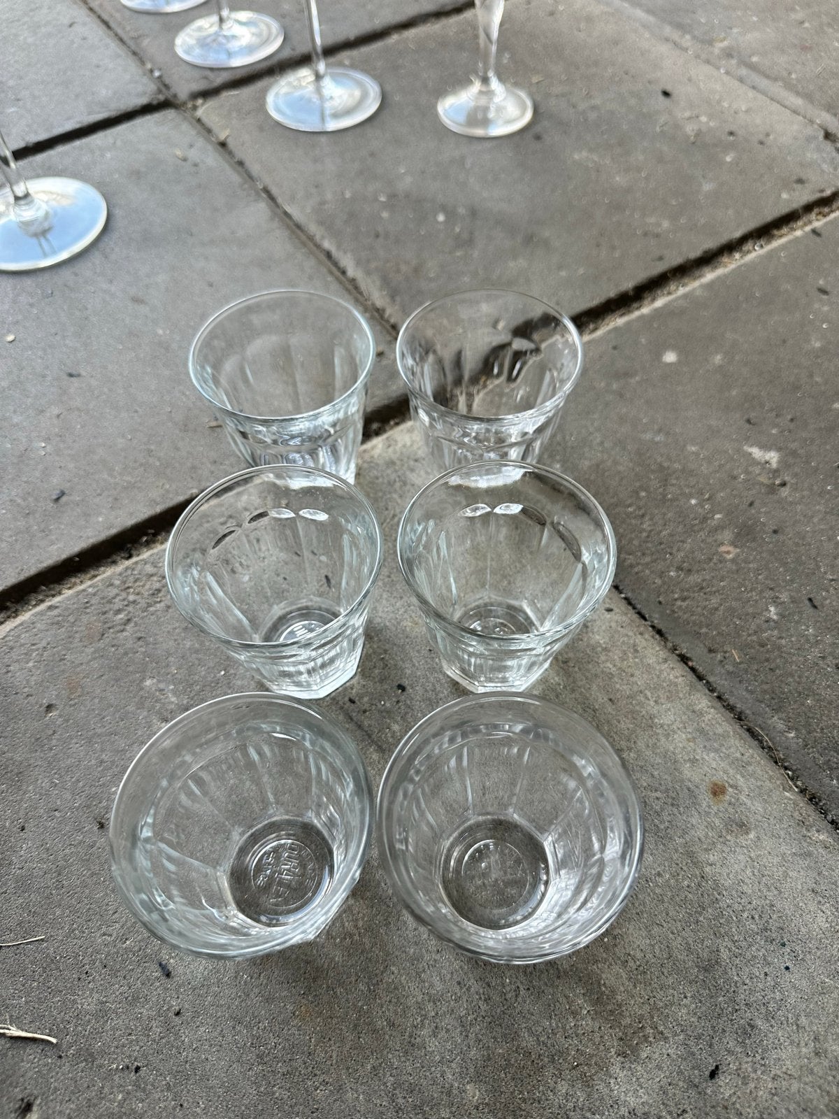Set van 6 Duralex Picardie glazen, Ophalen, Glas of Glazen, Gebruikt, Glas