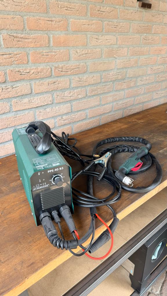 Parkside plasmasnijder PPS 40 B3 + extra verbruiksmaterialen, Ophalen of Verzenden, Zo goed als nieuw, Minder dan 150 ampère, Overige typen