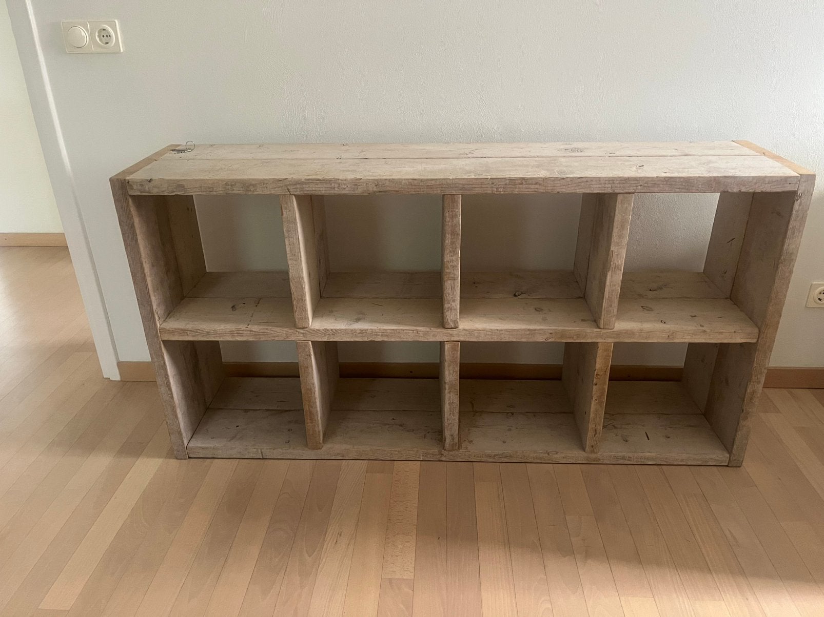 Steigerhouten kast 158x 36x79 cm, Ophalen, Zo goed als nieuw