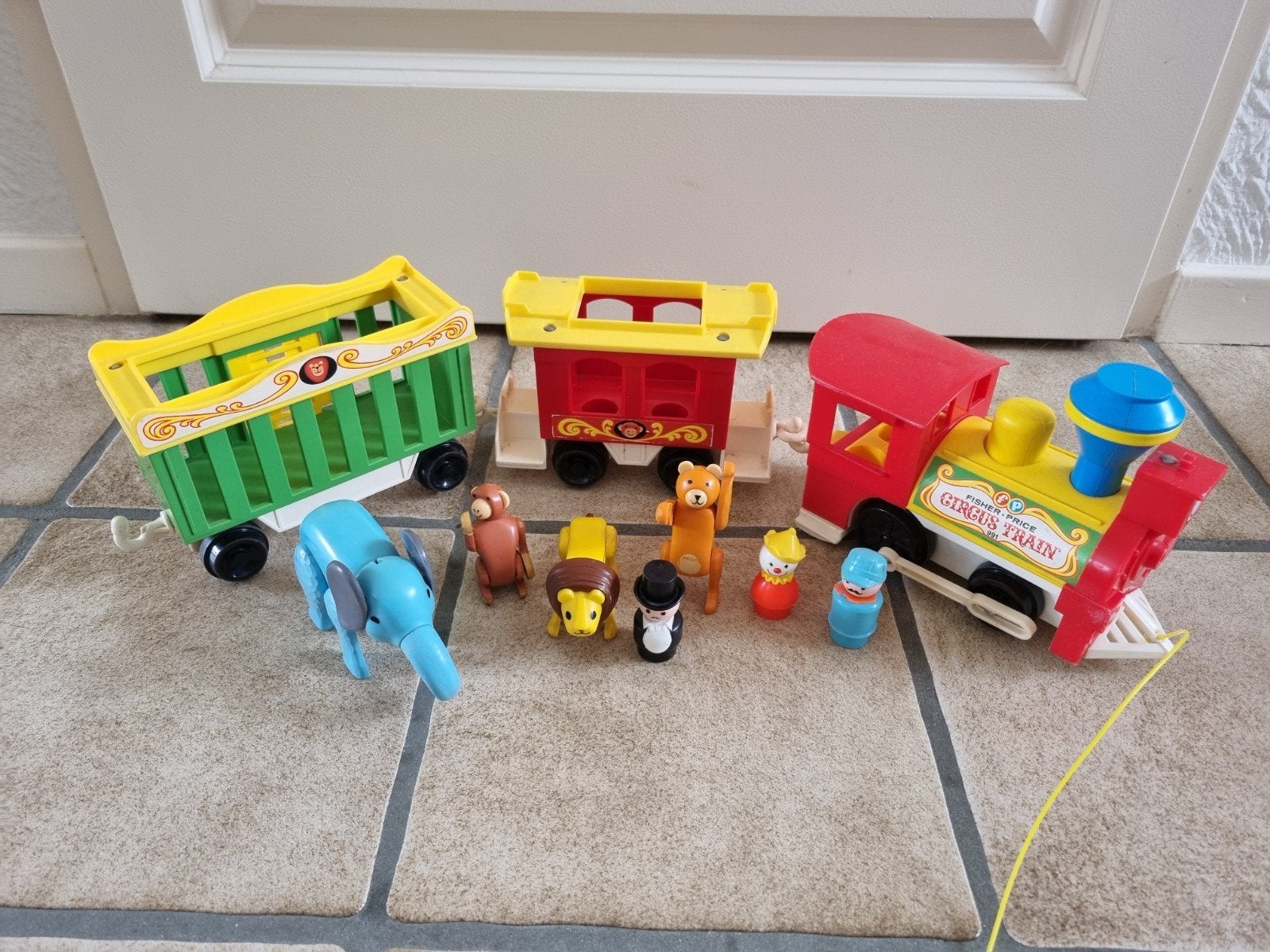 Vintage Fisher-Price Circus Trein met Dieren en Figuren, Ophalen of Verzenden, Gebruikt, Jongen of Meisje
