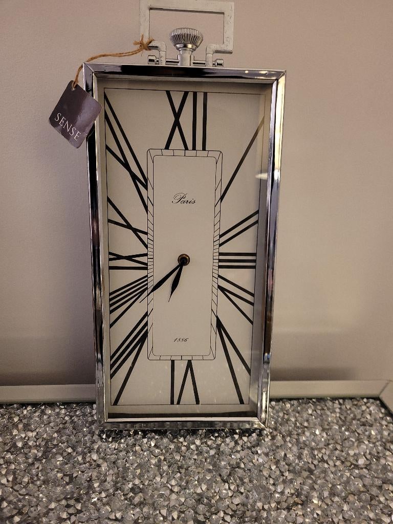 Luxe Vintage PARIS 1886 Klok - SENSE - Handmade, Verzenden, Nieuw, Analoog, Staande klok
