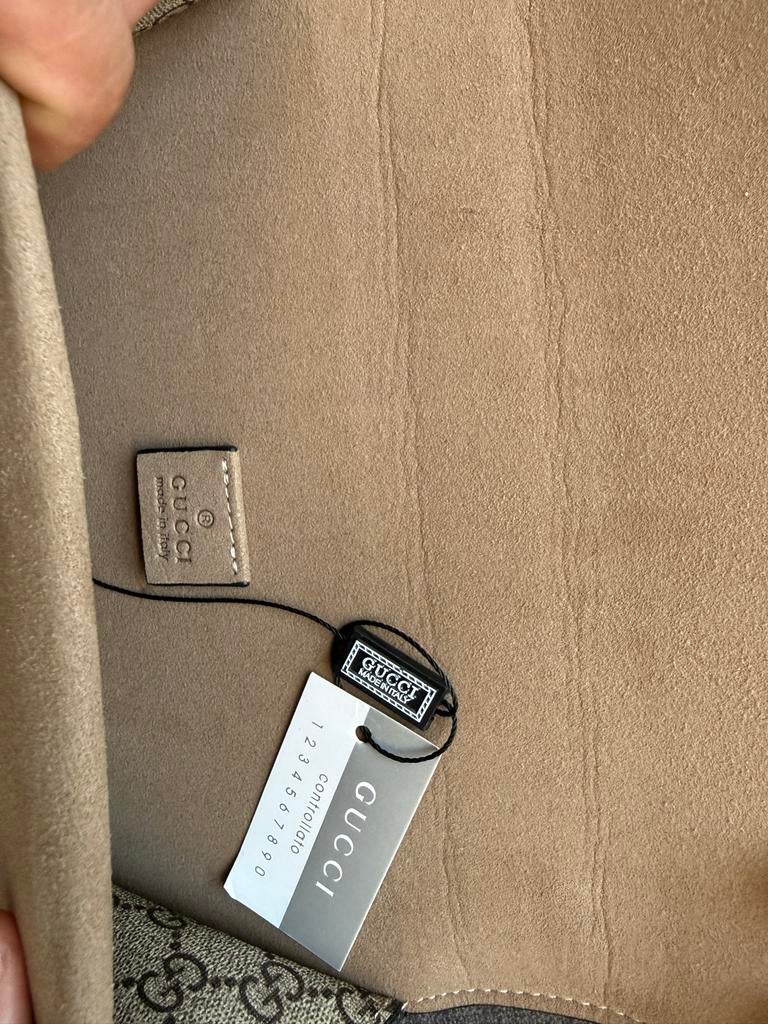 GUCCI Kleine GG Supreme Dionysus Crossbody Tas, Ophalen of Verzenden, Zo goed als nieuw, Beige, Schoudertasje