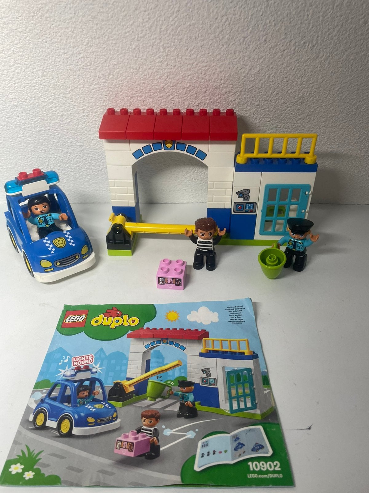 Duplo 10902 Politiebureau+instructieboekje, Kinderen en Baby's, Gebruikt, Inclusief instructies, Ophalen of Verzenden, Duplo
