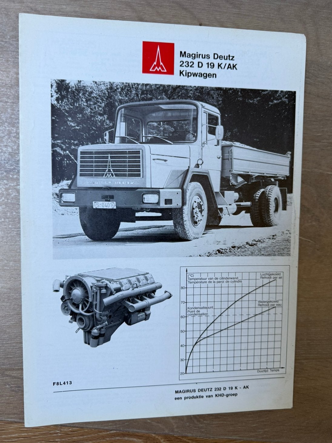 Magirus Deutz 232 D 19 K/AK Kipwagen (Nederlandstalig), Ophalen of Verzenden, Gelezen, Overige merken