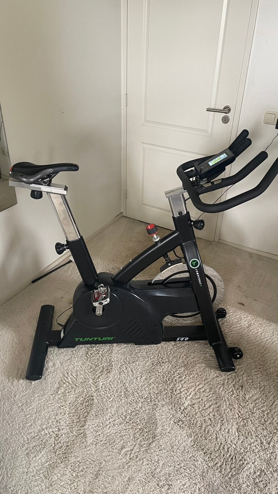 Tunturi S40 Competance Indoorspinner BT/app connect, Ophalen, Spinningfiets, Zo goed als nieuw, Metaal