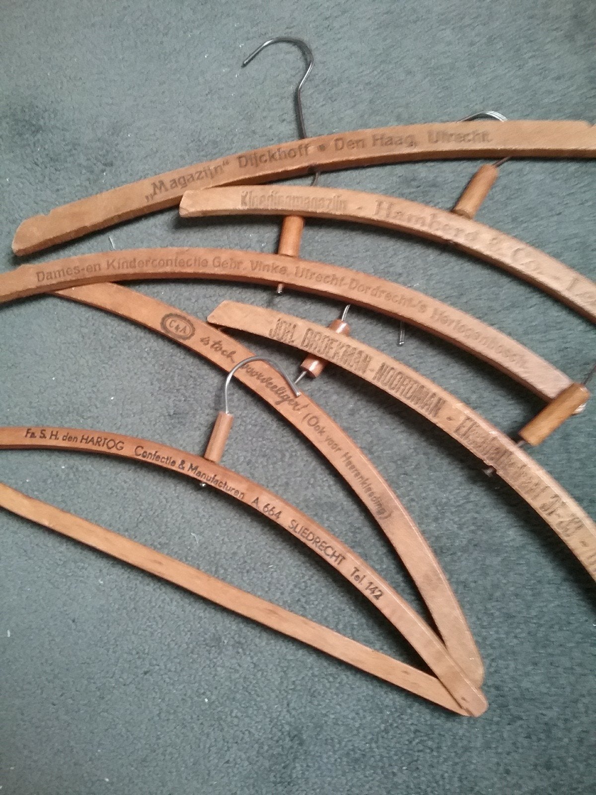 Oude houten kledinghangers, antiek en vintage, Antiek en Kunst, Ophalen of Verzenden, Dames