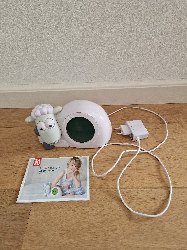 Zazu Sam het schaapje slaaptrainer met nachtlampje, Ophalen of Verzenden, Gebruikt, Analoog