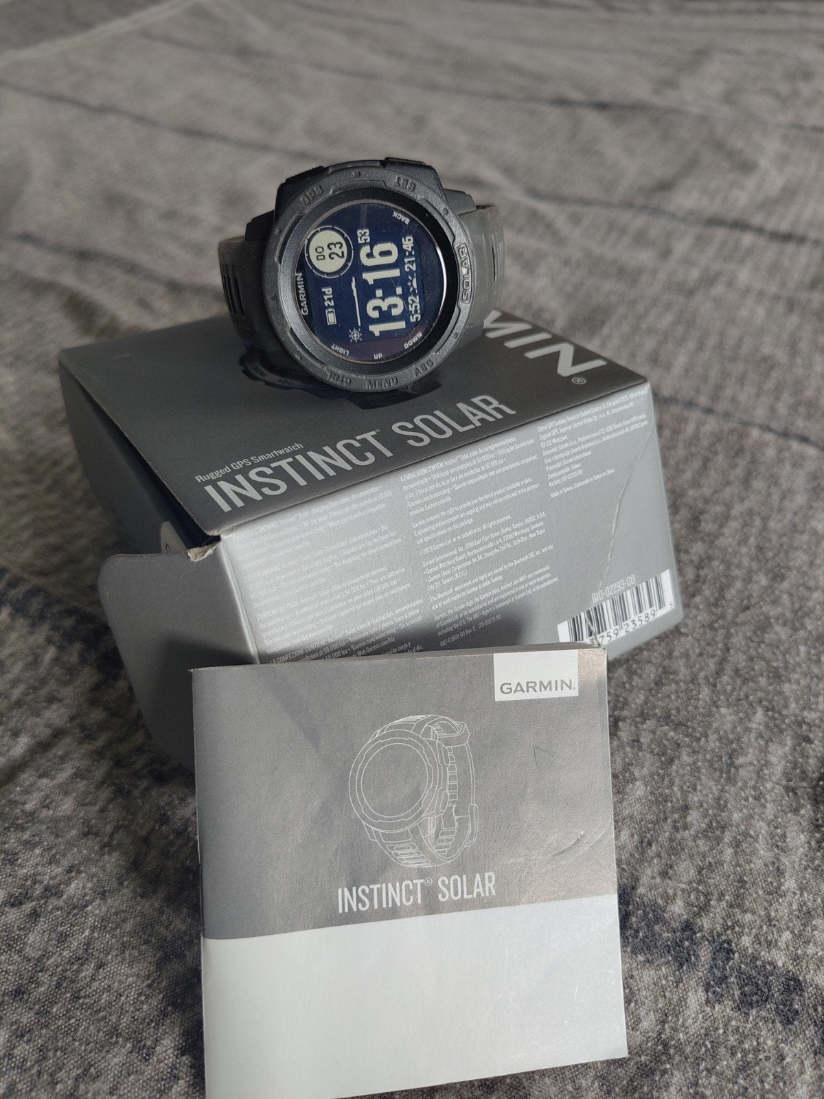 Garmin Instinct Solar GPS Smartwatch - Zo goed als nieuw, Garmin, Ophalen of Verzenden, Zo goed als nieuw, Waterdicht