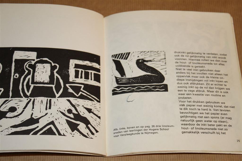 Linoleum snijden. Theo Elfrink., Boeken, Ophalen of Verzenden, Gelezen, Overige onderwerpen