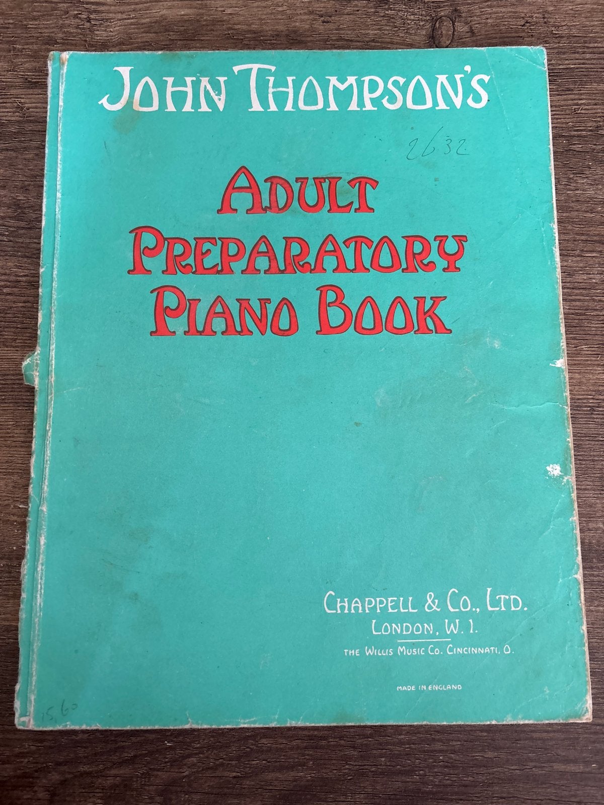 John Thompson's Adult Preparatory Piano Book, Muziek en Instrumenten, Bladmuziek, Ophalen of Verzenden