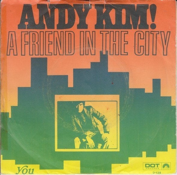single vinyl   ANDY KIM – A Friend In The City (1970 - NL), Gebruikt, Verzenden, 7 inch, Rock en Metal
