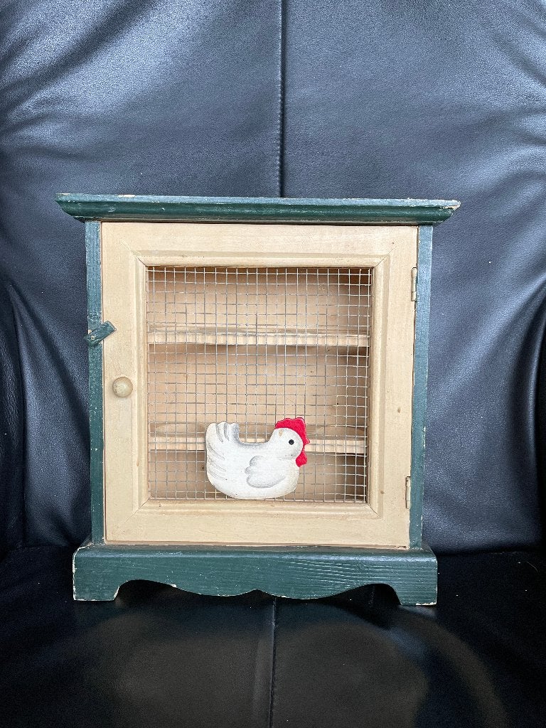 Brocante eierkastje voor 9 eitjes, Ophalen