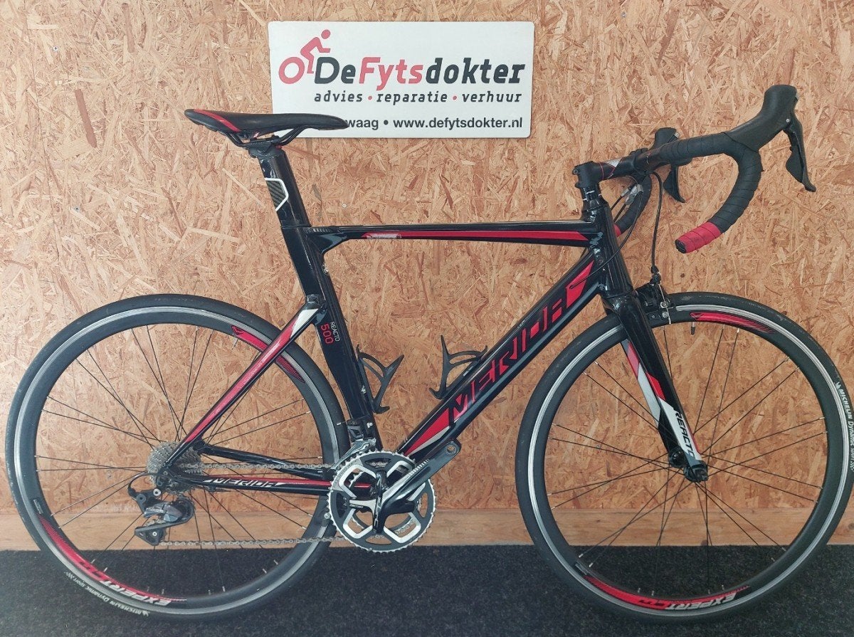 Merida REACTO 500 Zwart / Rood 55cm, Fietsen en Brommers, 28 inch, Gebruikt, -, -
