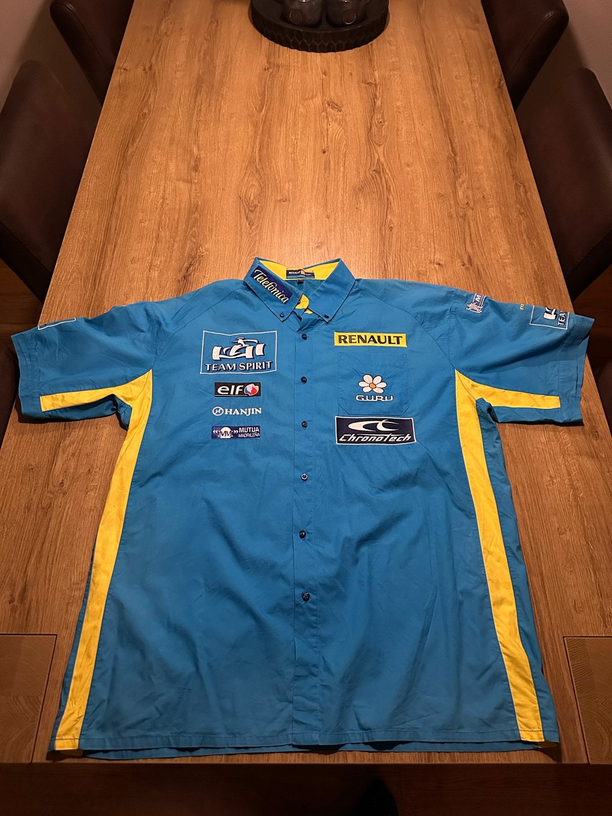 Vintage Renault F1 Team Spirit Shirt - Maat XXL, Ophalen, Nieuw, Overige maten, Blauw