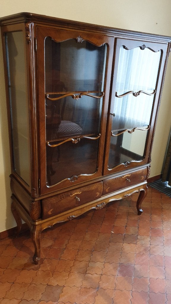 Vintage vitrine kastje, Antiek en Kunst, Ophalen
