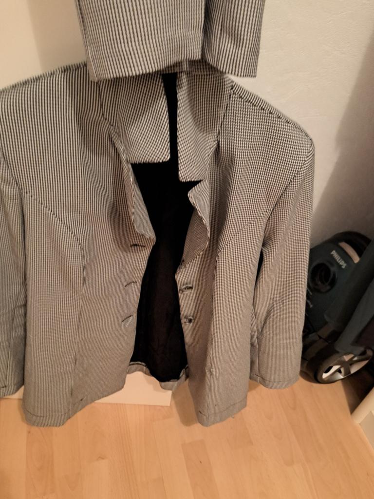 3-delig damespak, maat 42, weinig gedragen, Kleding | Dames, Kostuum of Pak, Zwart, Maat 42/44 (L), Ophalen of Verzenden
