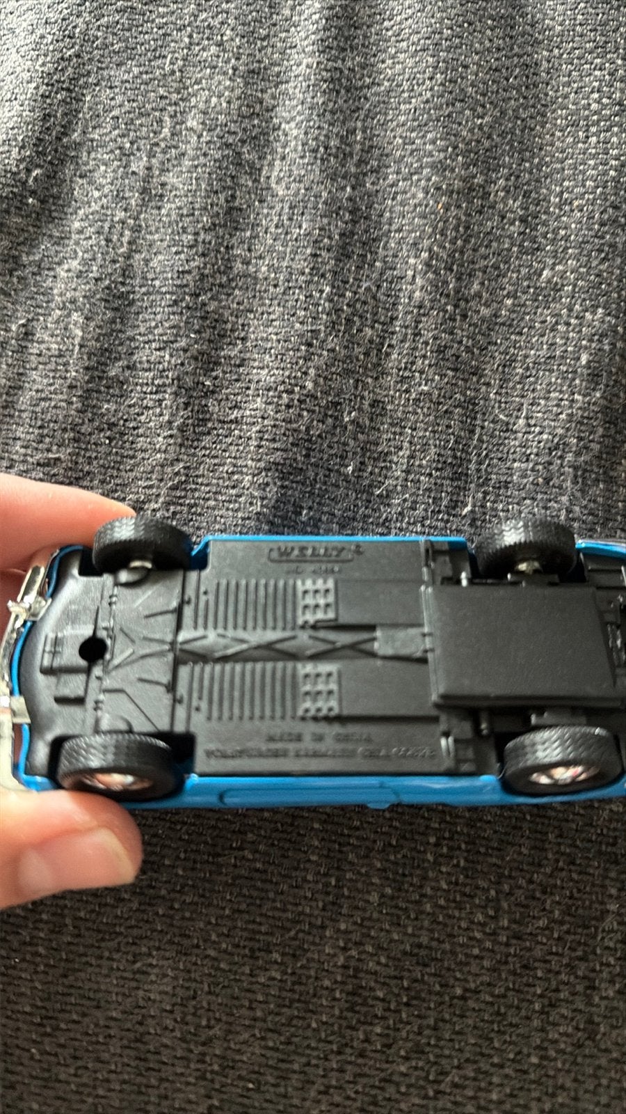Welly Volkswagen Karmann Ghia 1:34-39 Blauw, Ophalen of Verzenden, Zo goed als nieuw, Auto, Overige merken