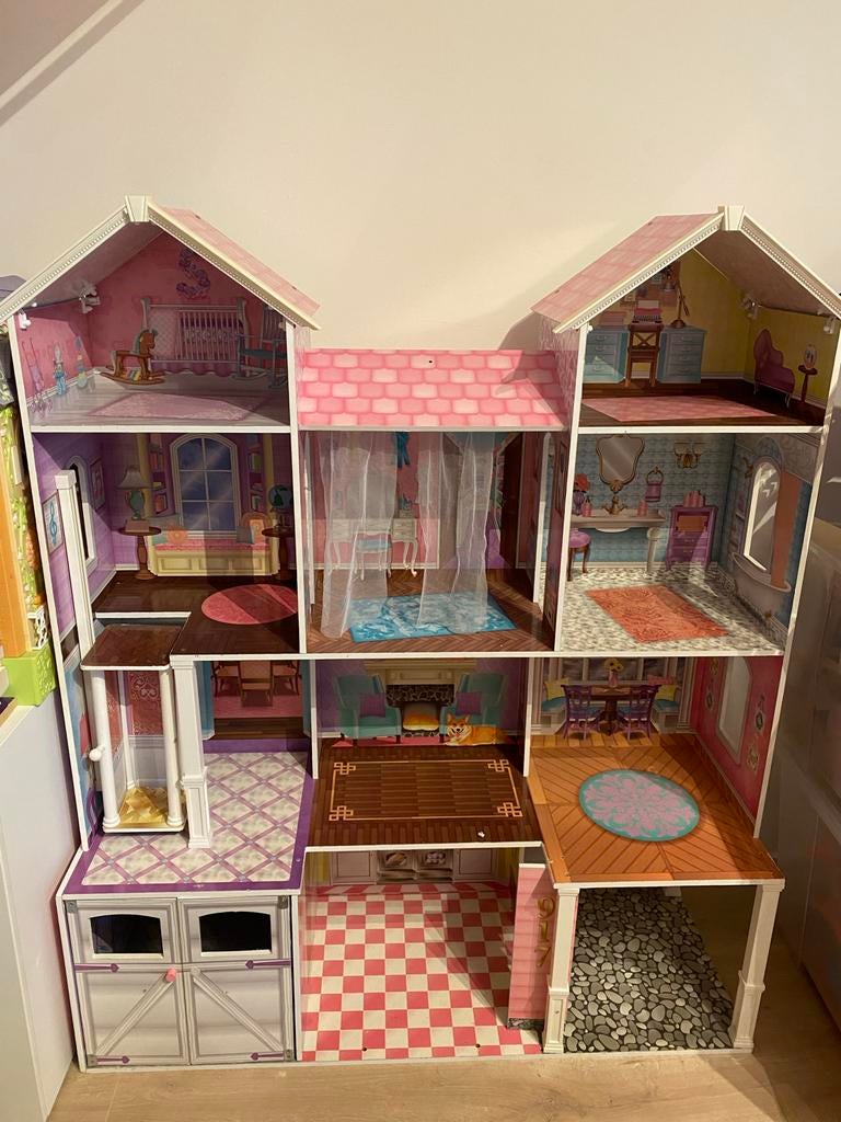 Mooi Kidscraft Poppenhuis - Compleet!, Ophalen, Zo goed als nieuw, Poppenhuis