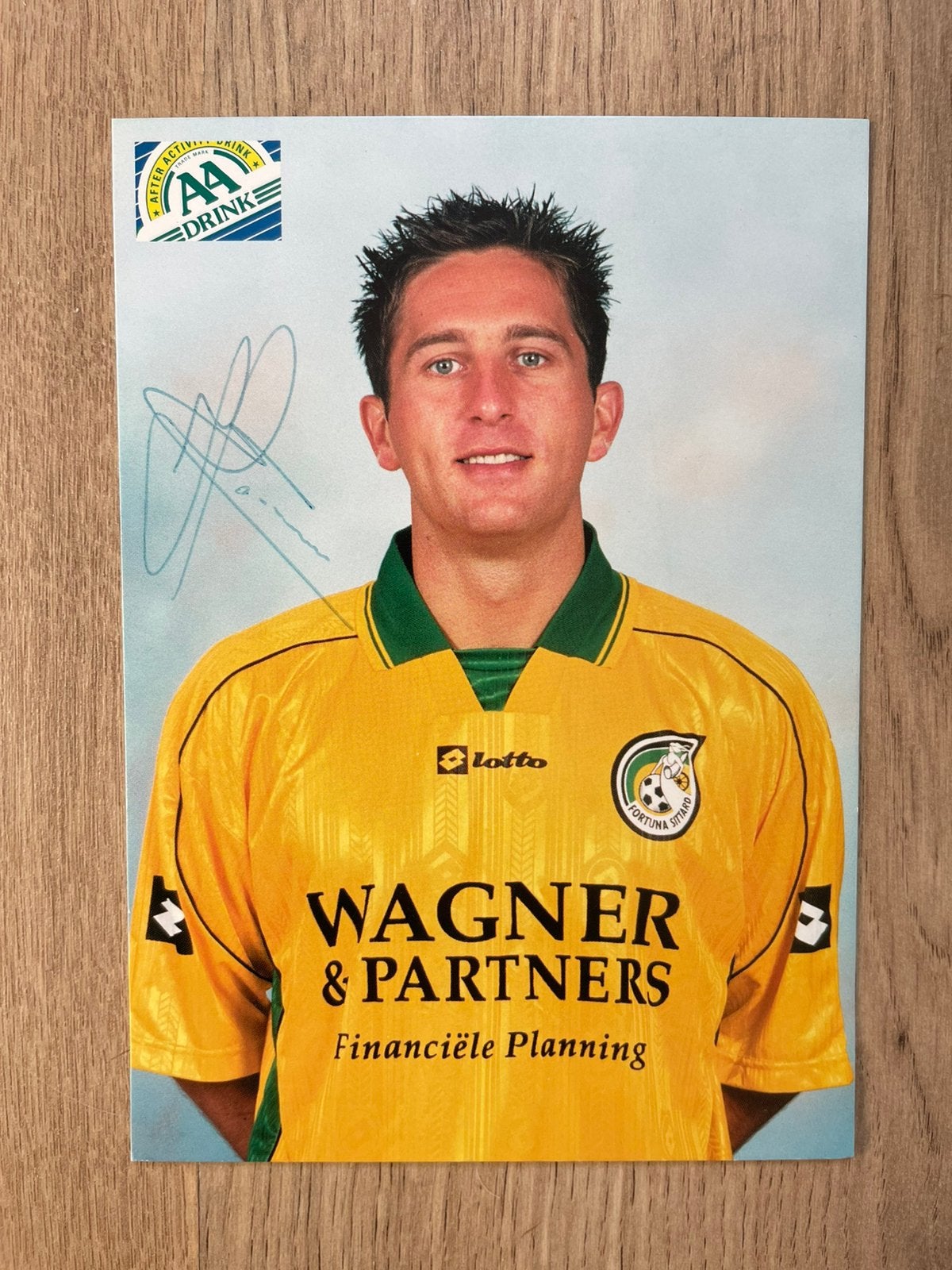 Fotokaart Edwin Hermans (Fortuna S., PSV) met handtekening., Verzamelen, Ophalen of Verzenden, Nieuw, PSV, Spelerskaart