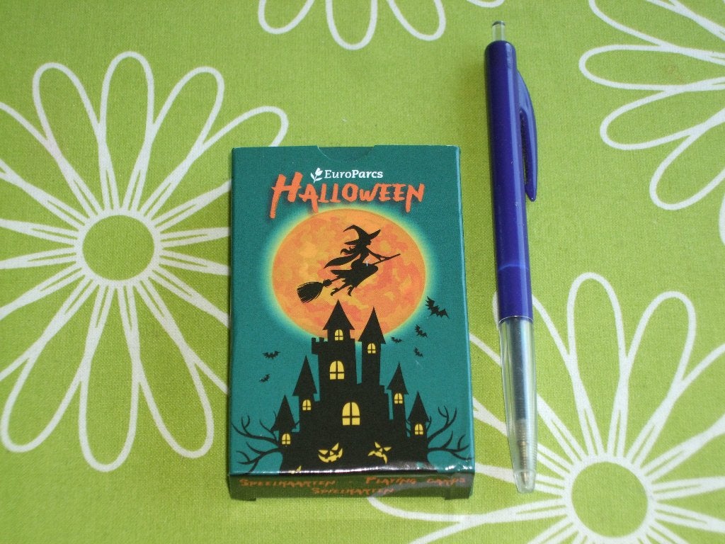 Halloween speelkaarten - Europarcs, Verzamelen, Speelkaarten, Jokers en Kwartetten, Ophalen of Verzenden, Zo goed als nieuw, Speelkaart(en)