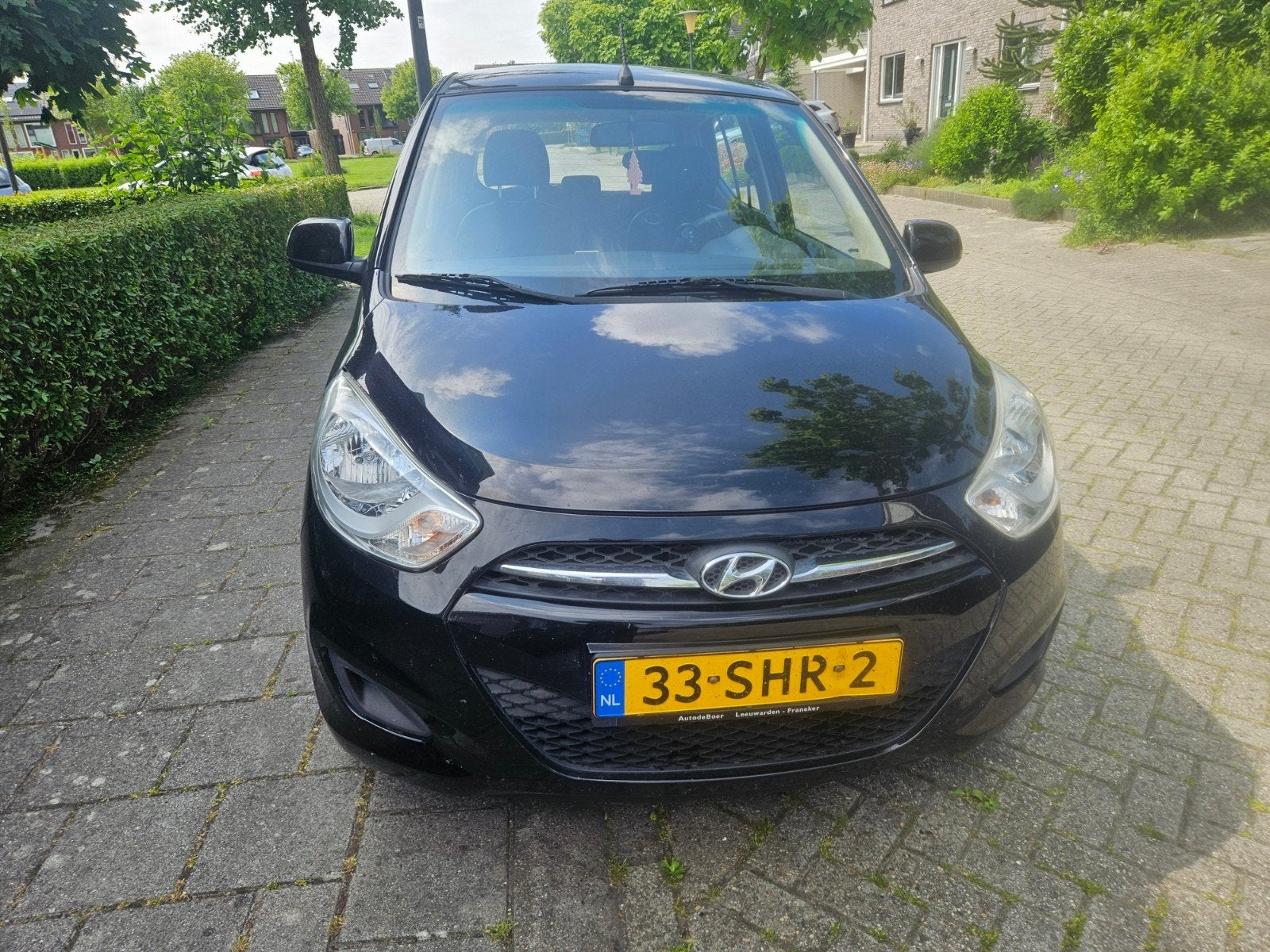 Hyundai i10 1.1 I 5DR 2011 Zwart, Auto's, 4 cilinders, 400 kg, Zwart, Origineel Nederlands