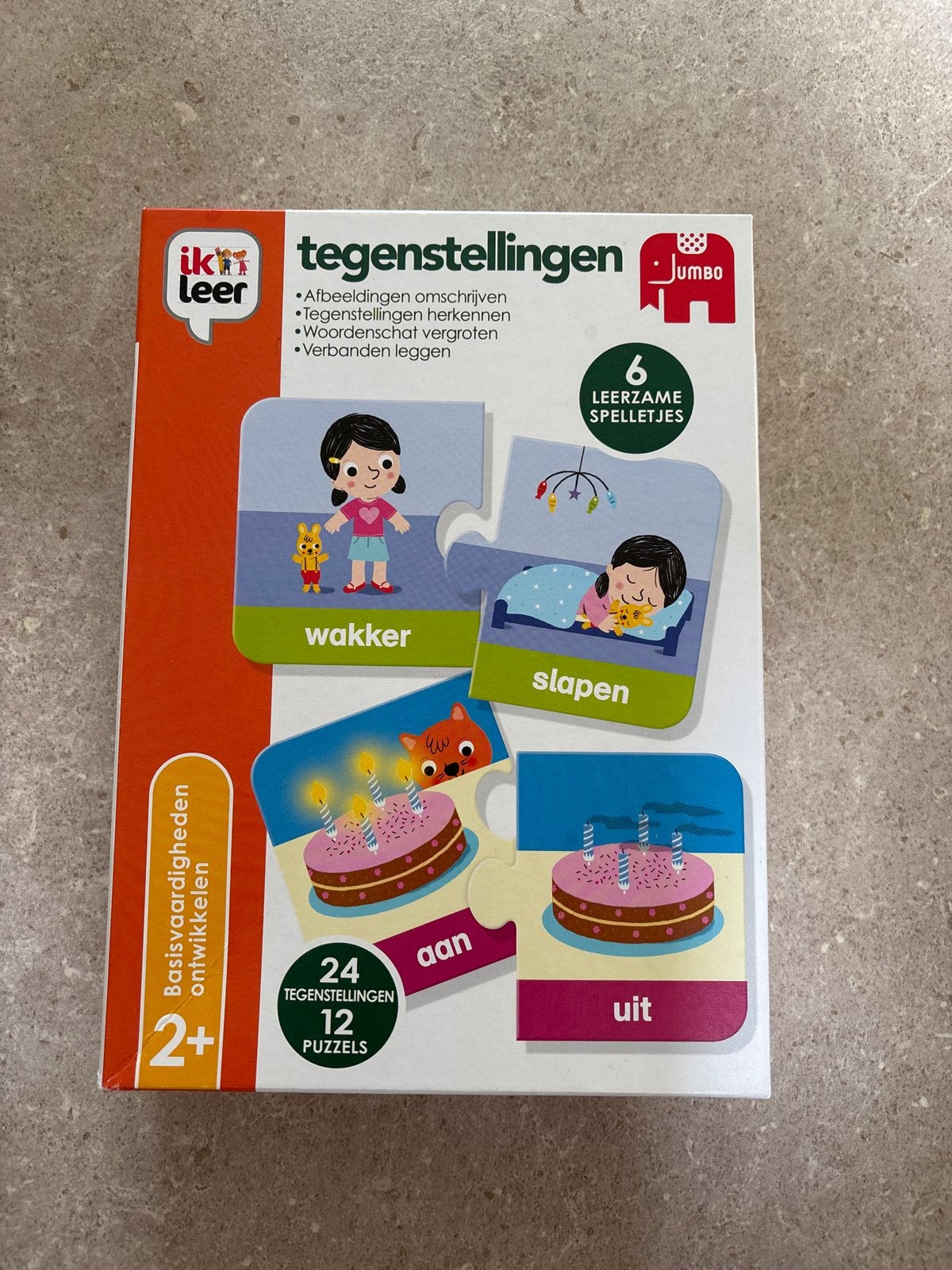 Ik leer tegenstellingen - Jumbo puzzels 2+, Ophalen, Zo goed als nieuw, Puzzelen