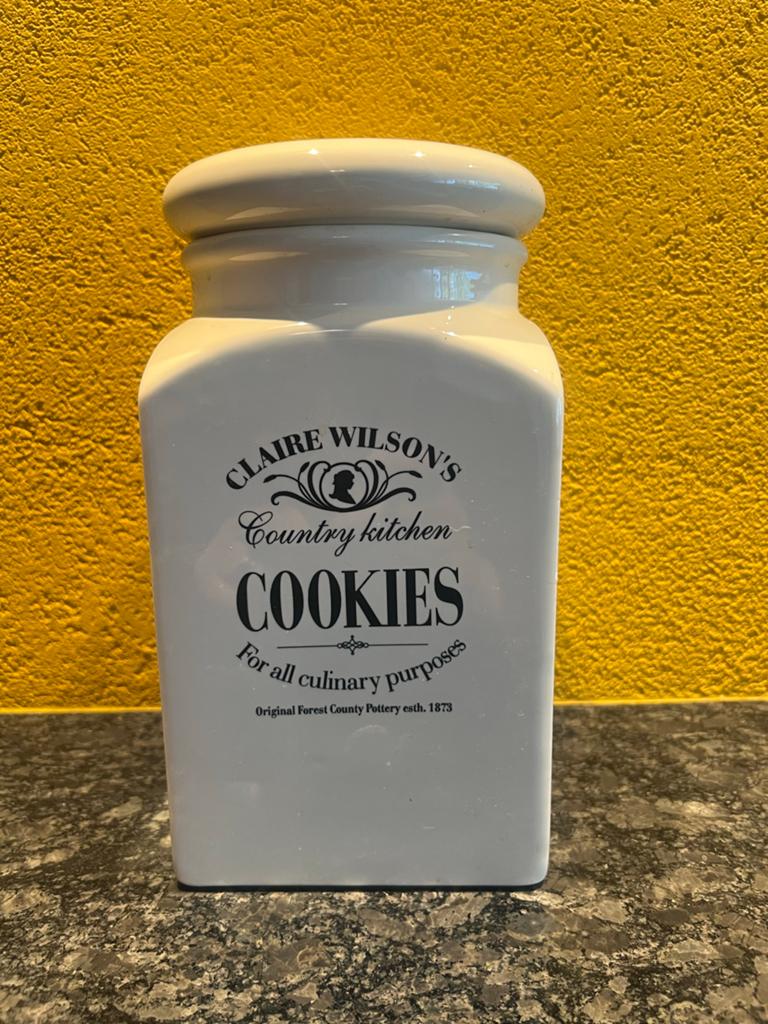 Claire Wilson's Country Kitchen Cookies Voorraadpot, Huis en Inrichting, Keuken | Potten en Pannen, Ophalen of Verzenden, Zo goed als nieuw