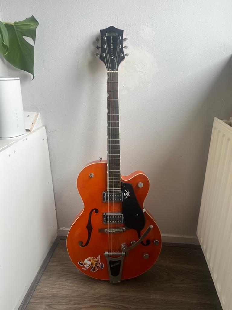 gretsch electromatic G5120 oranje, Ophalen, Gebruikt