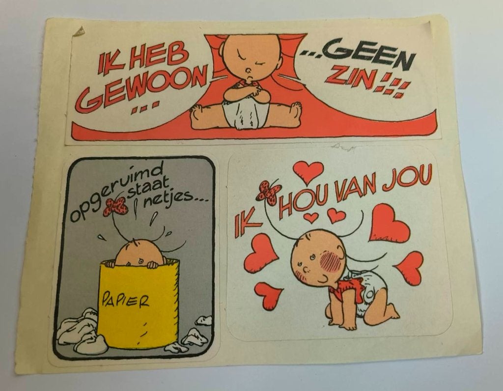 Stickers Ukkie 9 x, Ophalen of Verzenden, Zo goed als nieuw, Strip of Tekenfilm