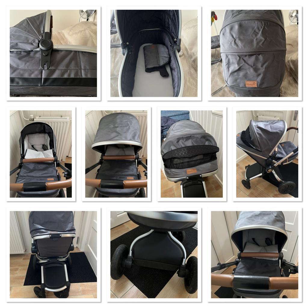 Qute kinderwagen, Ophalen, Zo goed als nieuw, Overige merken, Verstelbare duwstang