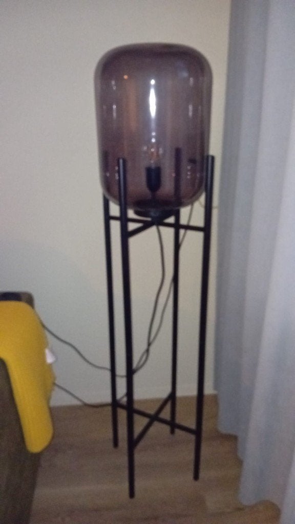 Lamp, Ophalen, Zo goed als nieuw, Hout, 100 tot 150 cm
