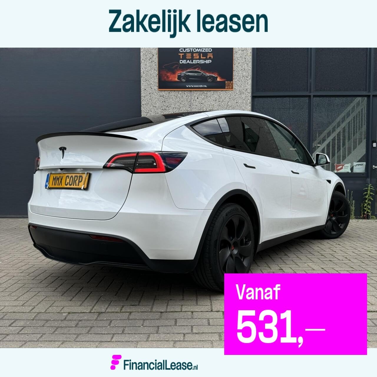 Tesla Model Y + MMX PACK + IAP +HW4 +20", Automaat, Adaptive Cruise Control, Achterwielaandrijving, Gebruikt