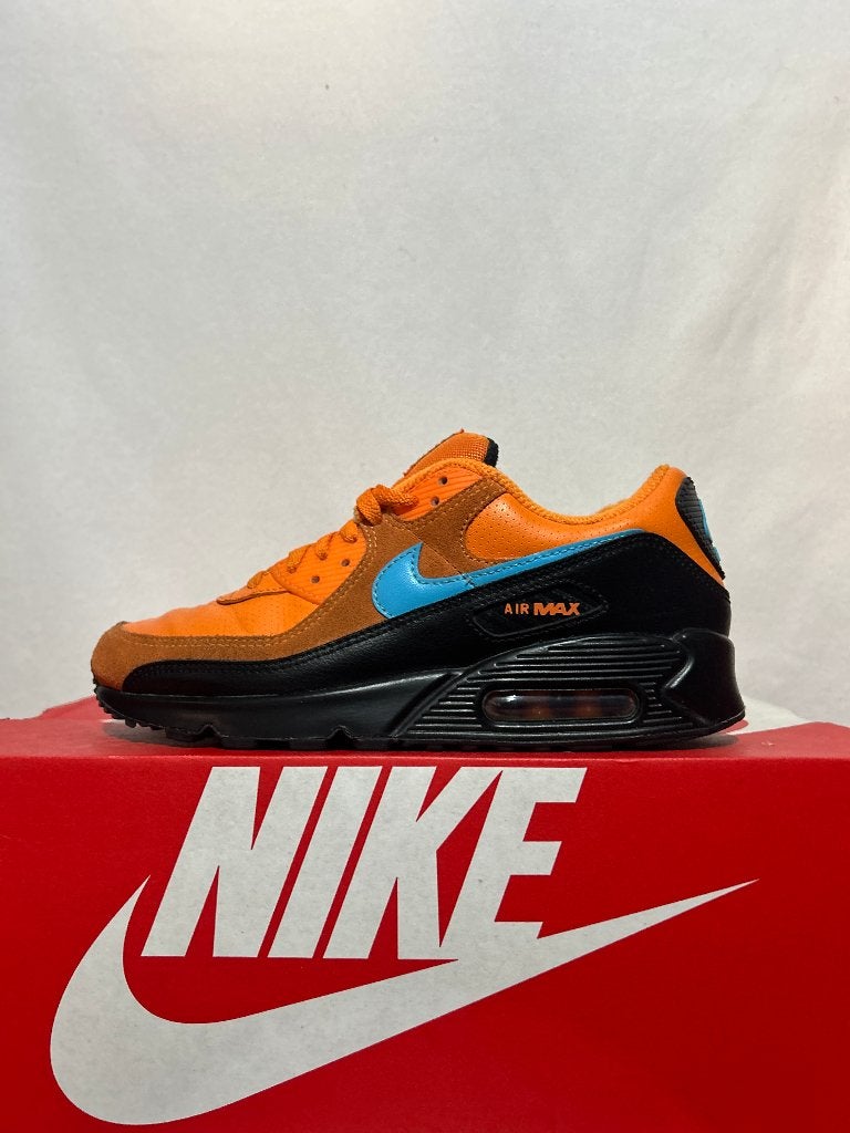 ALS NIEUW! Maat 41 - Nike Air Max 90 Mandarin Blue Fury, Verzenden, Zwart, Nike, Nike