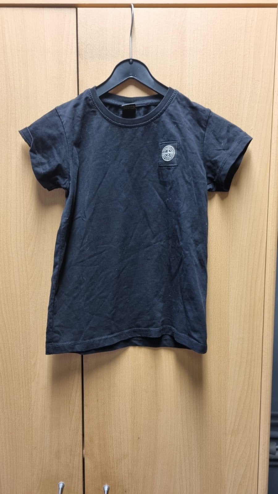 Stone Island jongens T-shirt zwart maat 116, Gebruikt, Ophalen of Verzenden, Stone Island, Shirt of Longsleeve